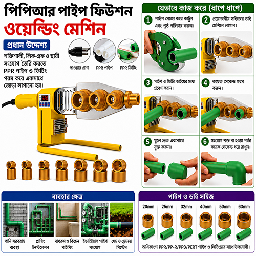 PPR WELDING MACHINE (PLASTIC PIPE) 1200W